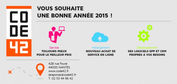 Prestataire informatique pour les entreprises, Code 42 propose à ses clients des solutions d'hébergement de serveurs Microsoft et de maintenance informatique : infogérance, formation, externalisation des donnes dans des datas centers...